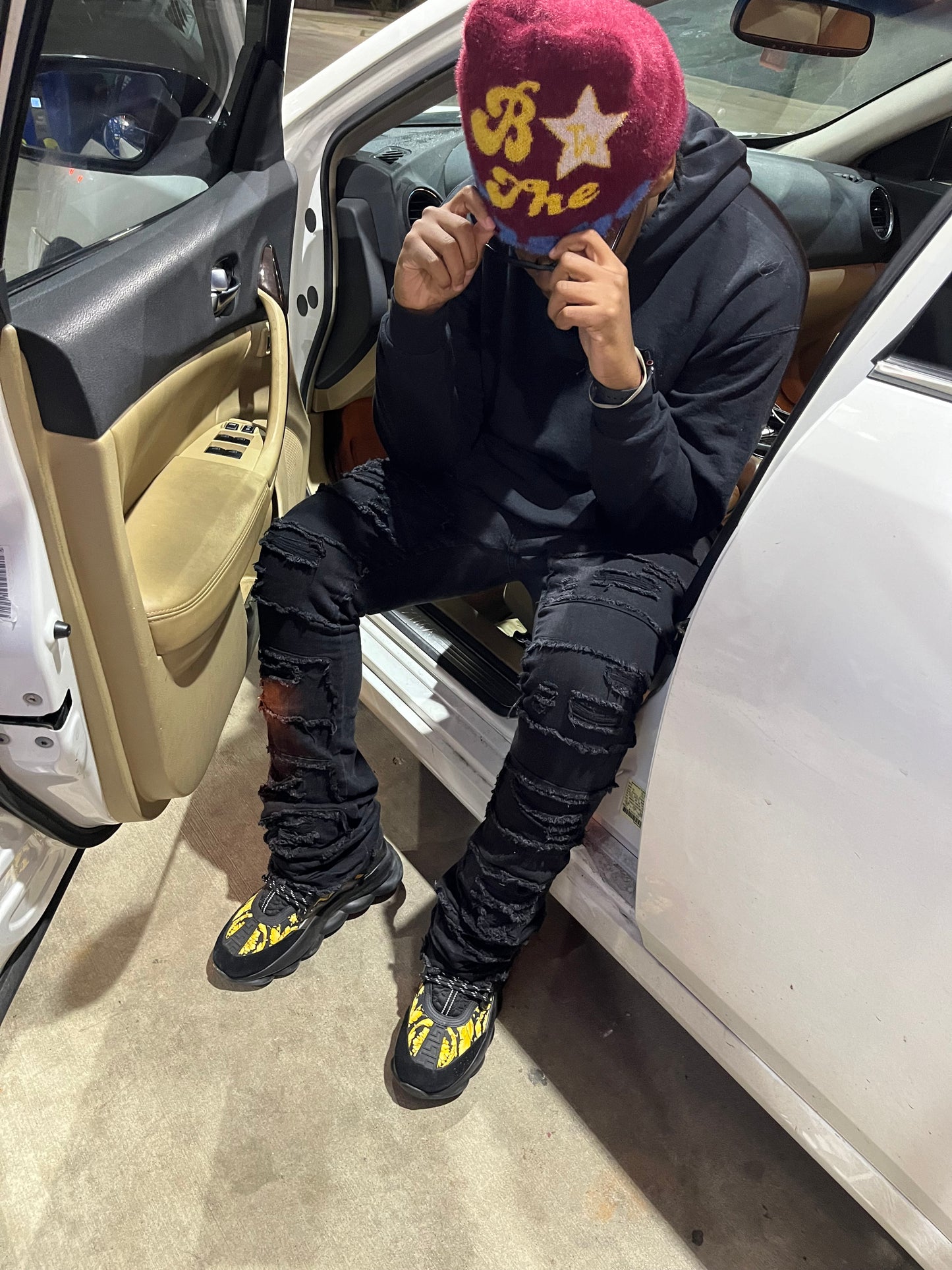 “Be The Inspo” Maroon Mohair Beanie