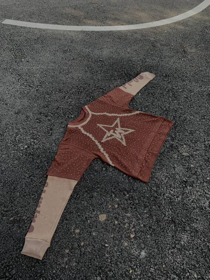 Rhinestone “Be the Inspo” Double-Layered T-Shirt