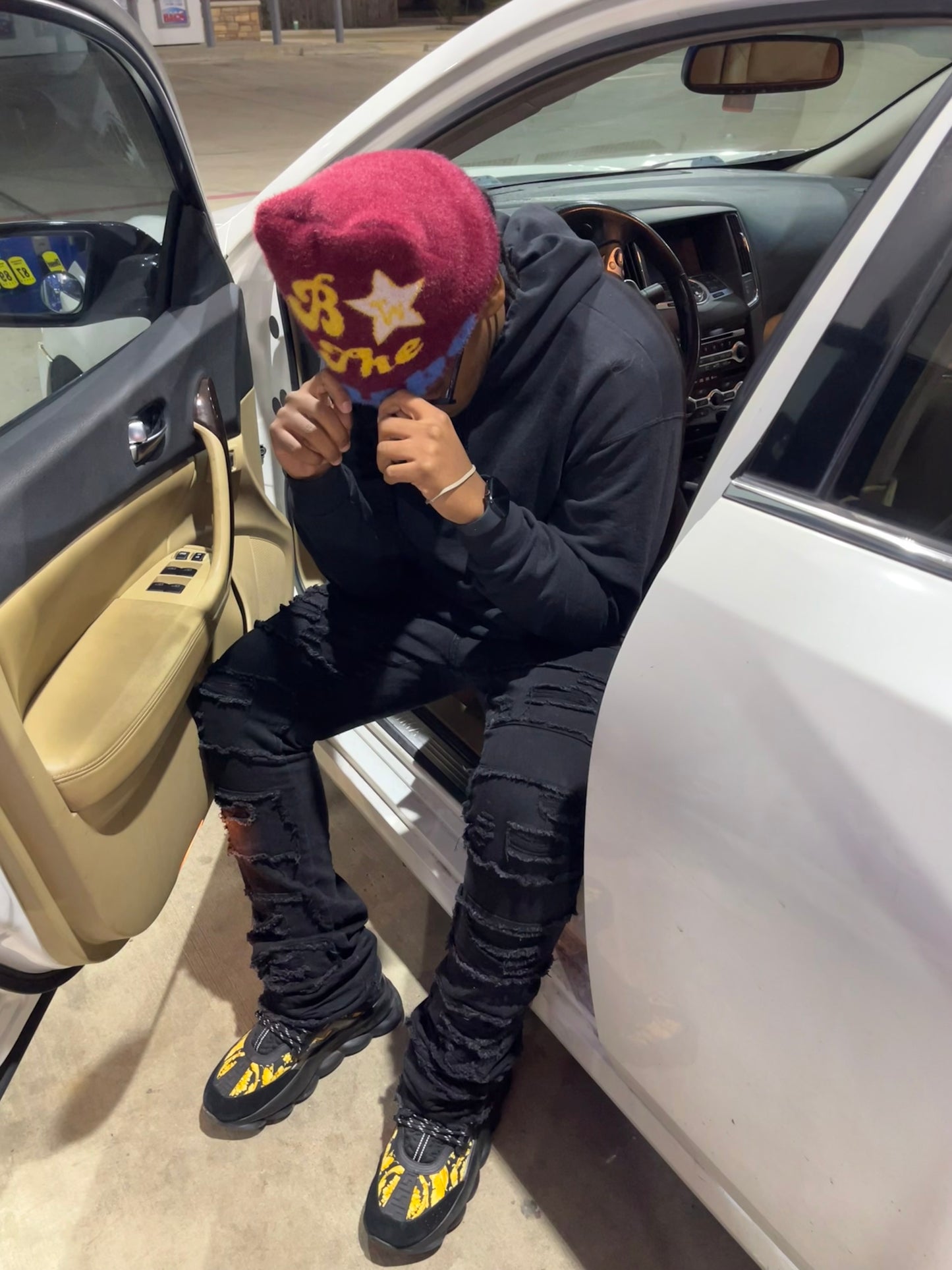 “Be The Inspo” Maroon Mohair Beanie