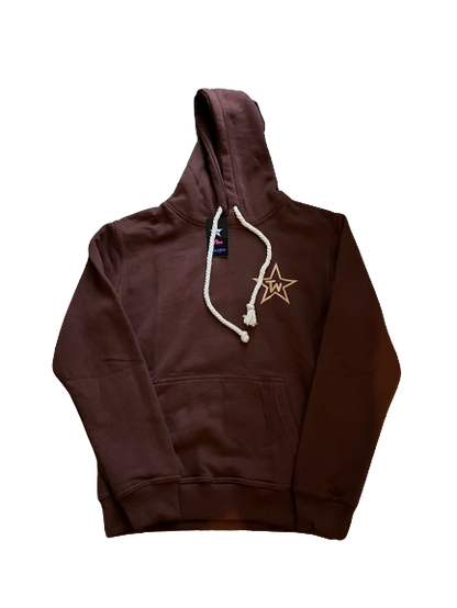 “Inspire The Wrld” Brown Distressed Hoodie