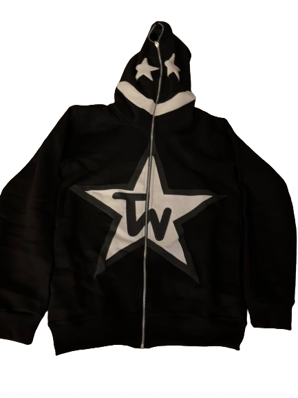 Black “He Who Inspires” Full-zip