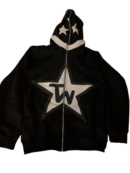 Black “He Who Inspires” Full-zip