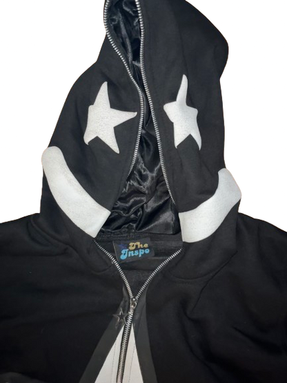 Black “He Who Inspires” Full-zip