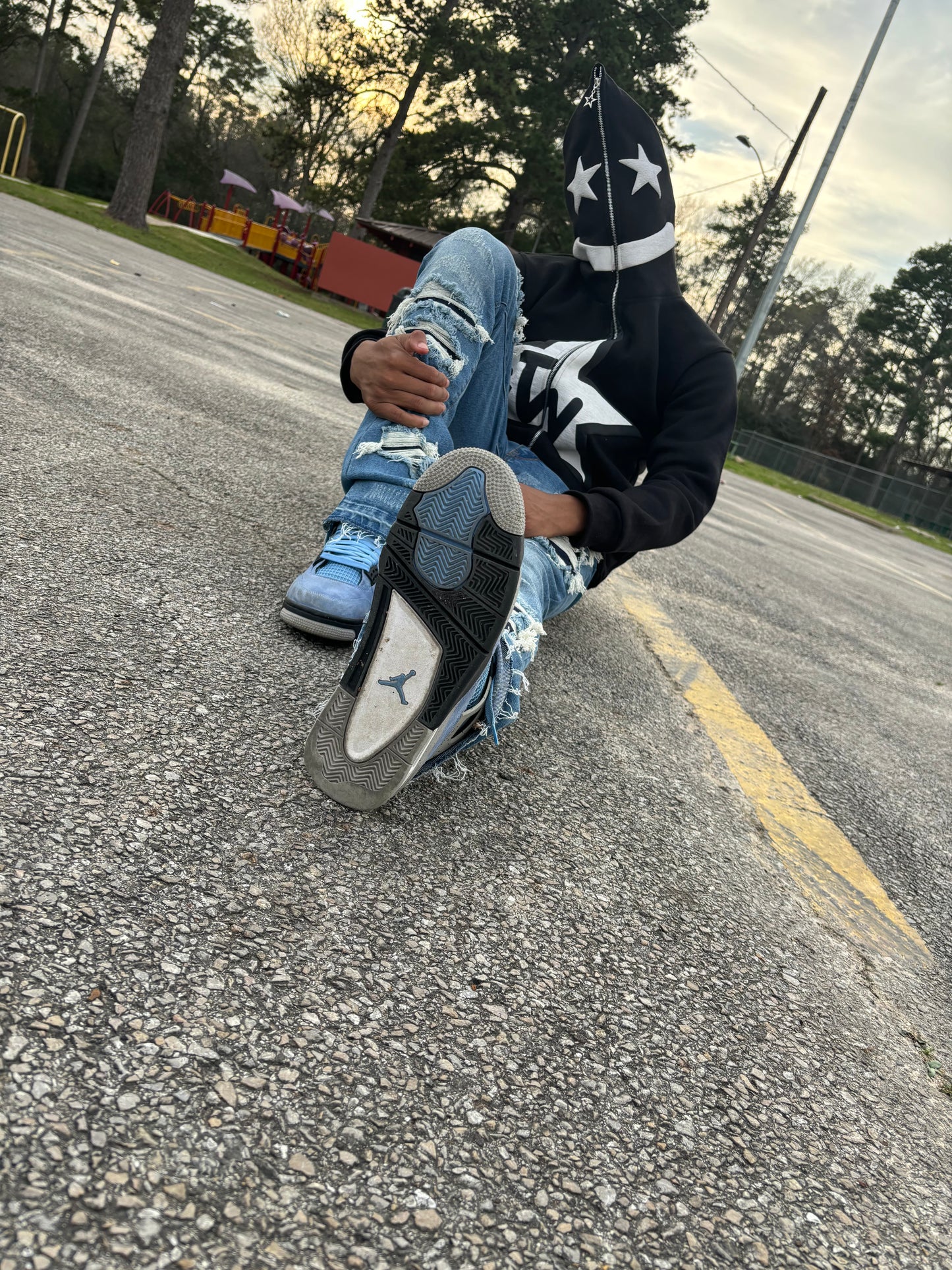 Black “He Who Inspires” Full-zip