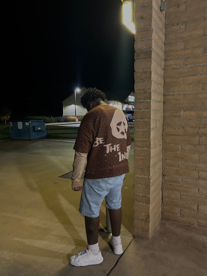 Rhinestone “Be the Inspo” Double-Layered T-Shirt